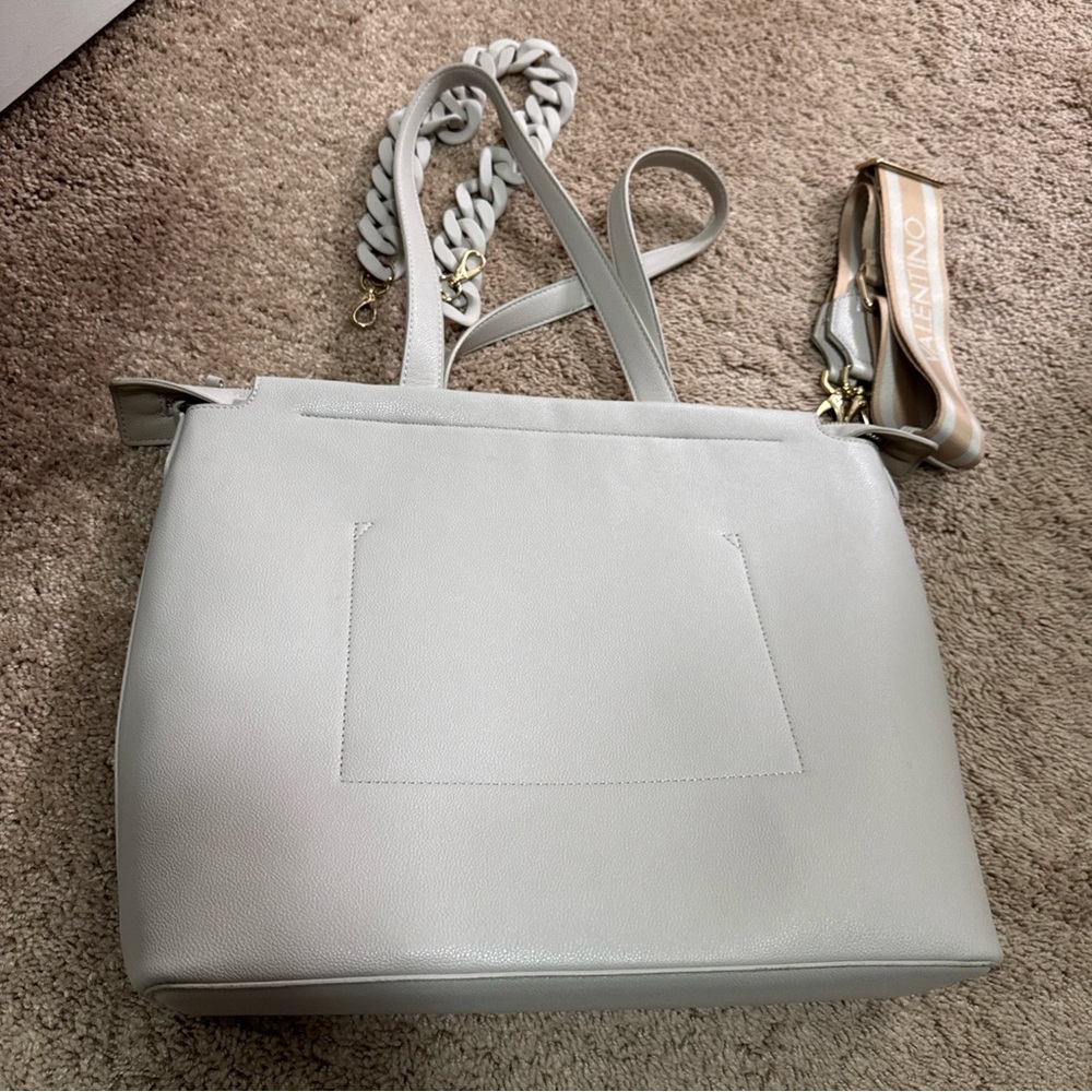 Valentino by Mario Valentino gray shoulder bag Authentic 🌟 - Picture 13 of 16